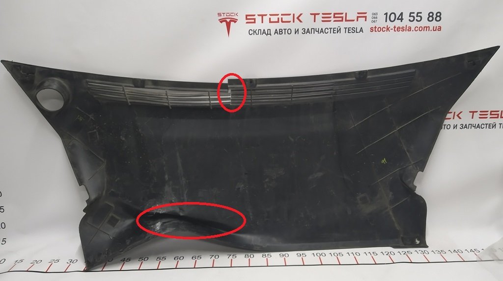 10 Підкапотний пластик боксу задній AWD із пошкодженням Tesla model S REST 1060481-00-С